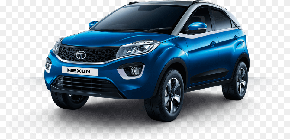 Tata Nexon Blue Colour, Car, Suv, Transportation, Vehicle Free Png Download