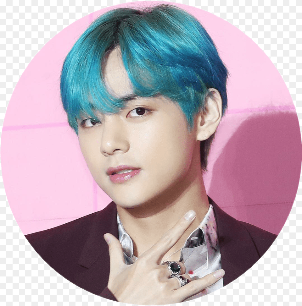 Tata Taeblue Bluetae Taetae Taehyung Taehyungbts V, Hair, Person, Adult, Female Free Png