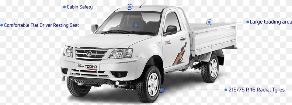 Tata Xenon Features Tata Yodha, Pickup Truck, Transportation, Truck, Vehicle Png Image