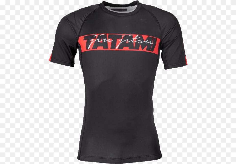 Tatami Red Bar Rash Guard Active Shirt, Clothing, T-shirt, Jersey Free Transparent Png