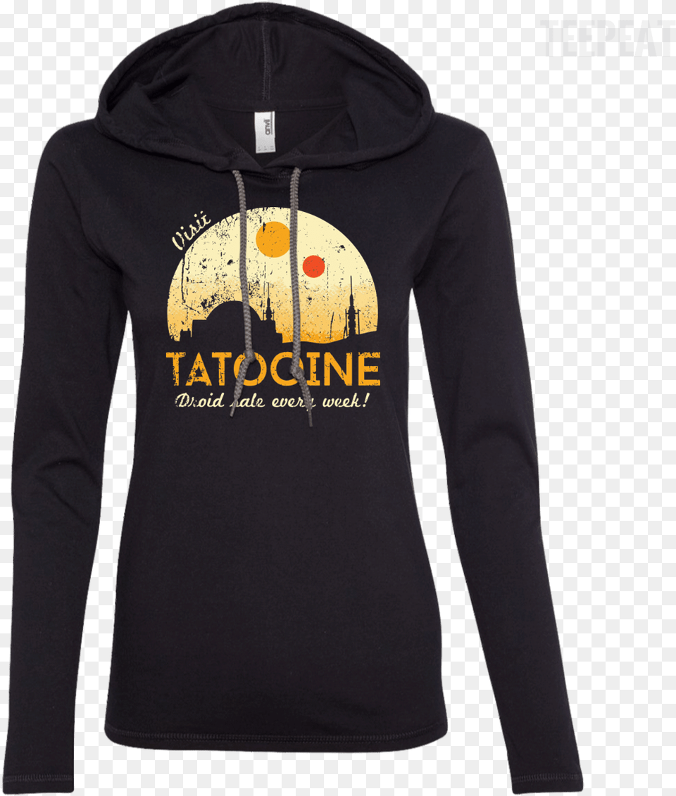 Tatooine Ladies Tee Apparel Teepeat, Clothing, Hoodie, Knitwear, Long Sleeve Free Png