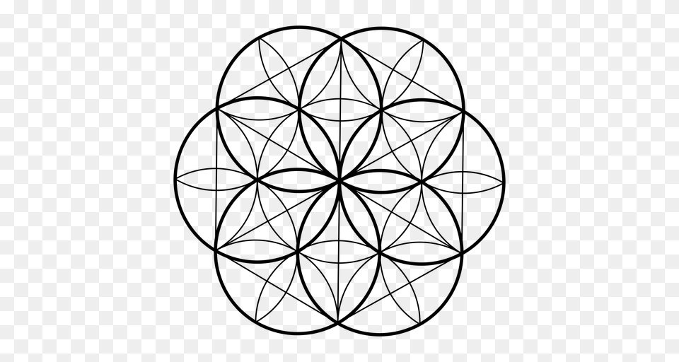 Tats Sacred Geometry, Gray Free Png Download