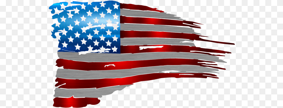 Tattered American Flag Metal Sign, American Flag, Aircraft, Airplane, Transportation Png Image