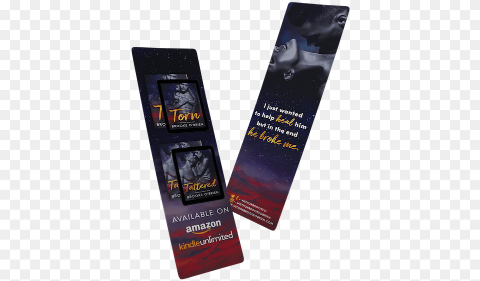 Tatteredhearts Bookmark Mockup Bookmark, Advertisement, Poster, Adult, Male Free Png