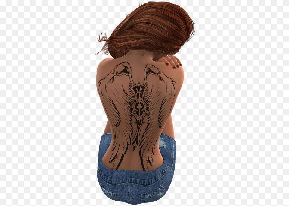 Tattoo, Back, Body Part, Person, Skin Png Image