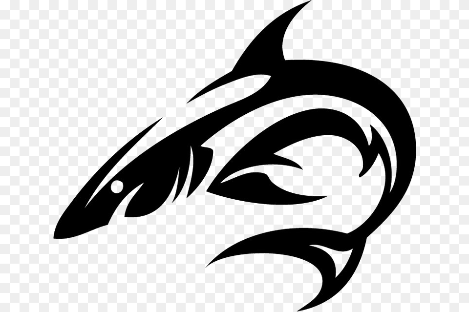 Tattoo, Stencil, Animal, Fish, Sea Life Free Png Download