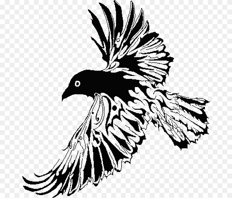 Tattoo, Animal, Bird, Blackbird, Flying Free Png