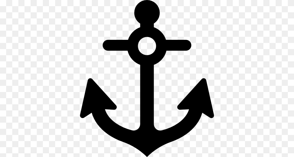 Tattoo Anchor Sailing Sailor Navy Tools And Utensils Anchors, Gray Free Transparent Png