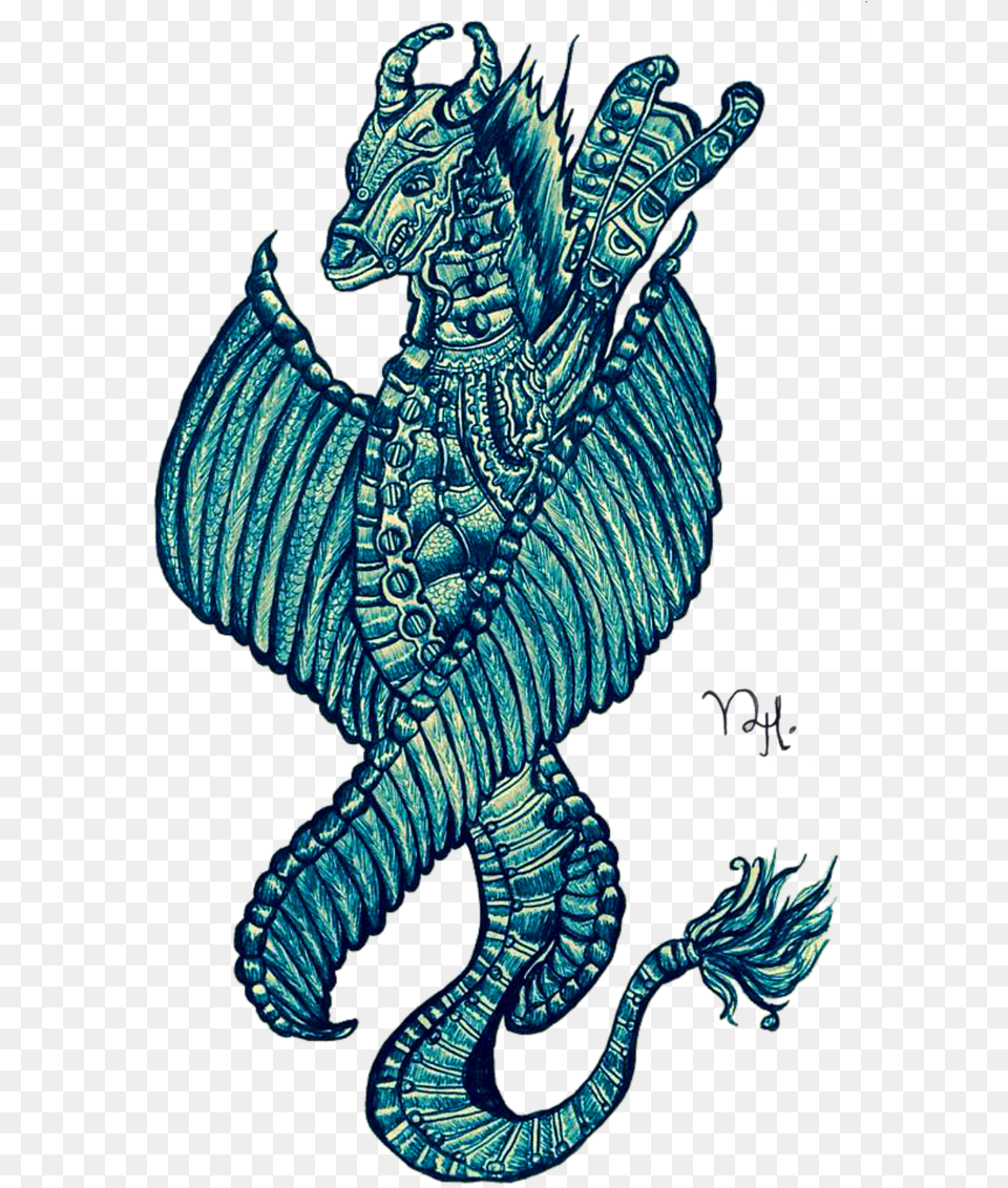 Tattoo Art Seahorse Pattern Aqua Illustration Graphics Illustration, Animal, Dinosaur, Reptile, Dragon Png Image