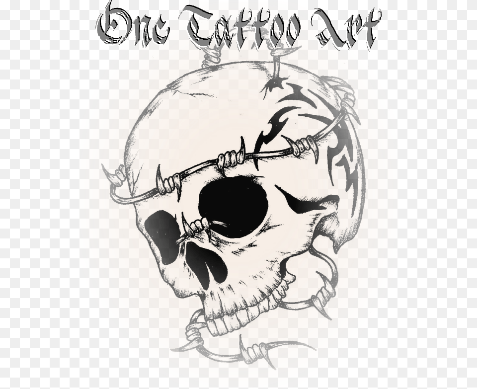 Tattoo Art Skull Artist Flash One Clipart Skull, Plate, Face, Head, Person Free Png Download