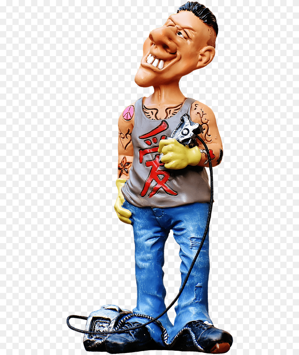 Tattoo Artist Cartoon, Clothing, Shoe, Figurine, Footwear Png