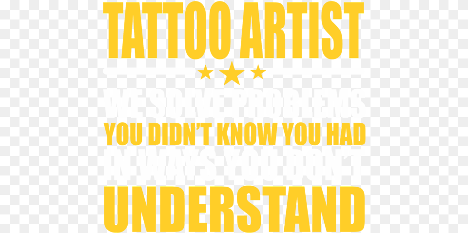 Tattoo Artist Gift Problem Solver Saying Greeting Card Interstate, Scoreboard, Text, Symbol Free Transparent Png