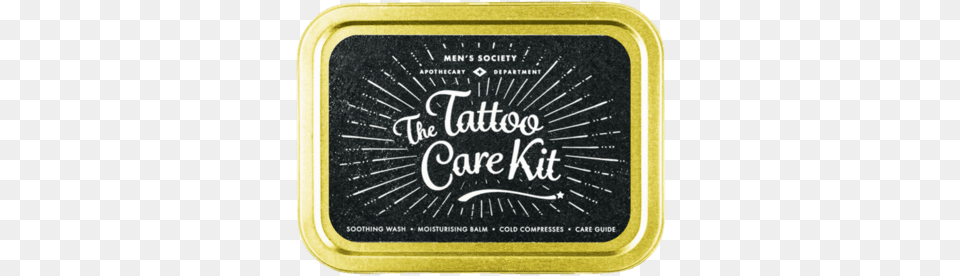 Tattoo Care Kit Design By Men S Society Label, Blackboard, Tin Free Transparent Png