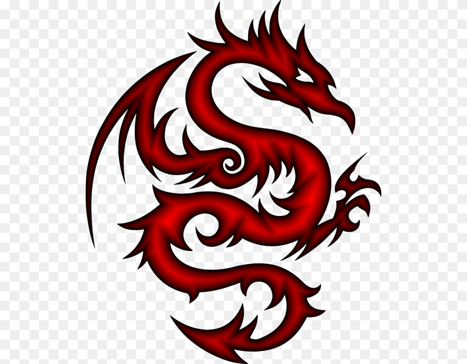 Tattoo Chinese Dragon Tribe Flash, Pattern, Person Png