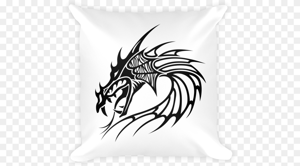Tattoo Dragon Logo, Cushion, Home Decor, Pillow, Animal Free Png