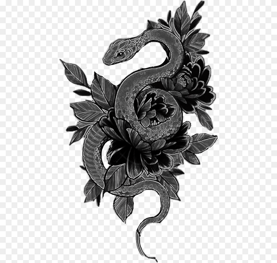 Tattoo Dvme Snake Snaketattoo Tattooart Tattoodesign Artificial Flower, Art, Floral Design, Graphics, Pattern Png Image