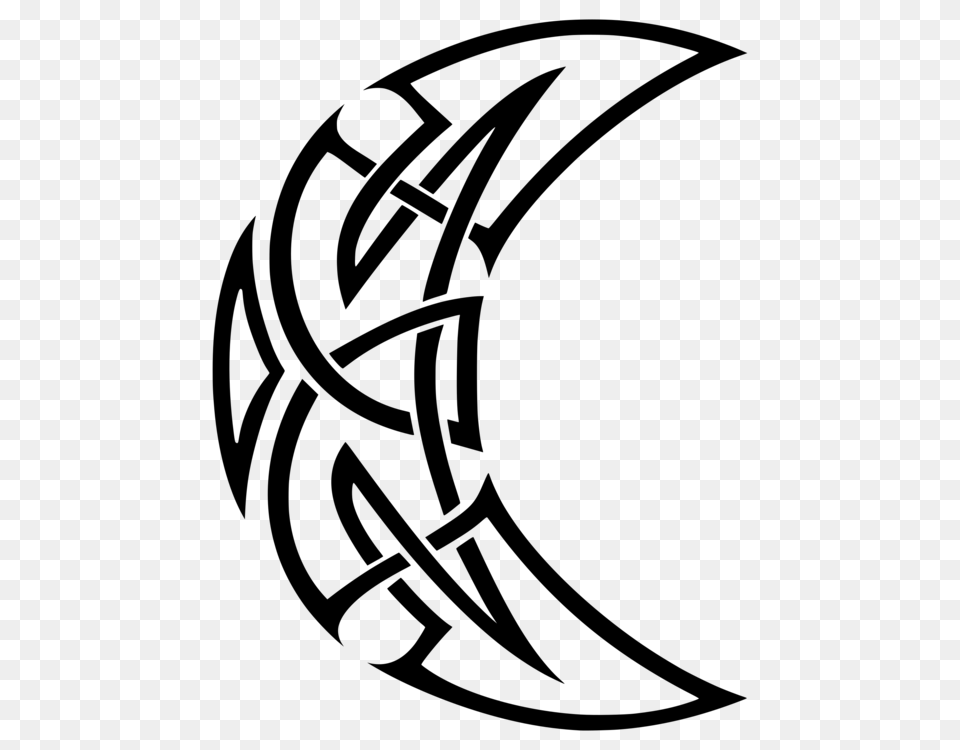 Tattoo Flash Polynesia Drawing Celtic Knot, Gray Free Png