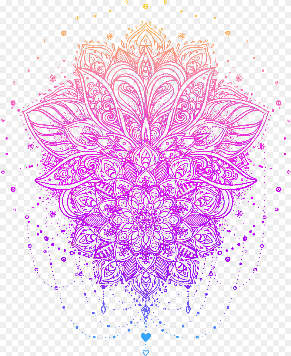 Tattoo Flower Boho Chic Ornament Vector Graphics Drawing Lotus Flower Moon Tattoo, Art, Pattern, Purple, Accessories Free Png Download