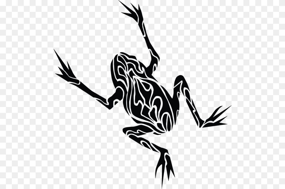 Tattoo Frog Flash Black And Gray, Amphibian, Animal, Wildlife Free Png