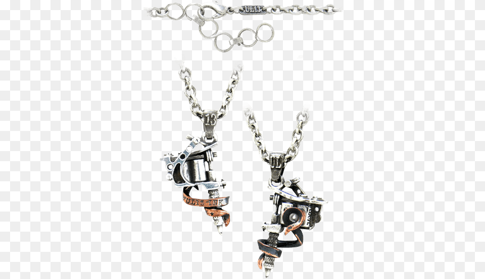 Tattoo Gun Necklace Tattoo Machine, Accessories, Earring, Jewelry, Chandelier Free Png