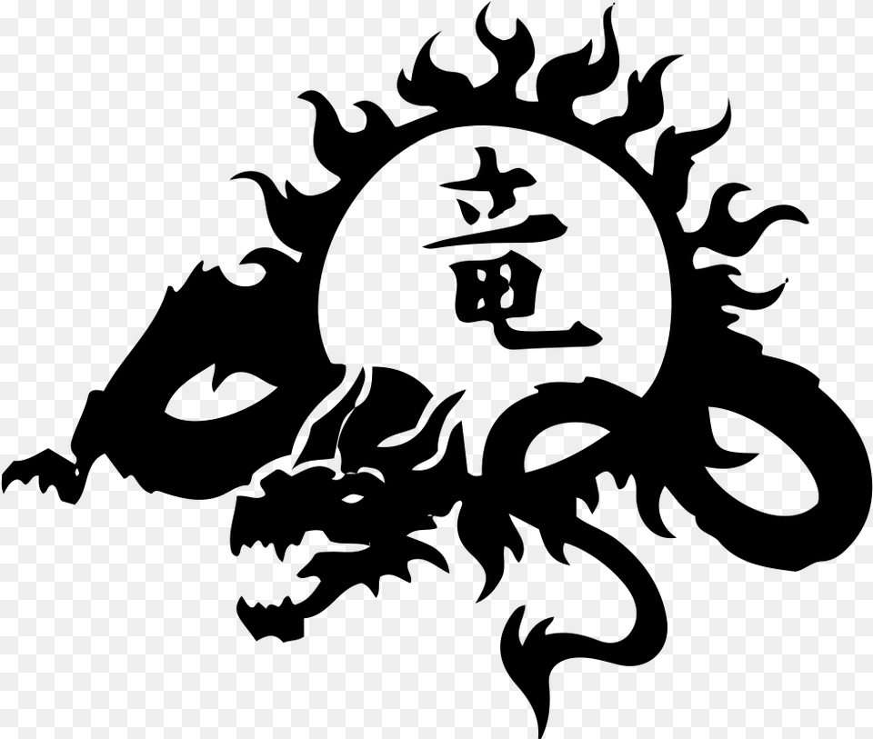 Tattoo Japanese Dragon Chinese Dragon Irezumi Dragon Symbol, Gray Png