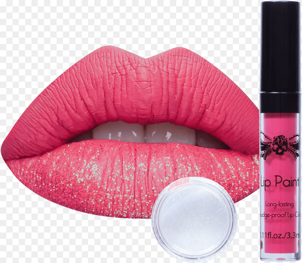 Tattoo Junkee Fabulous Lip Kit Rose Pink Matte Lipstick Colour, Cosmetics, Body Part, Mouth, Person Png Image