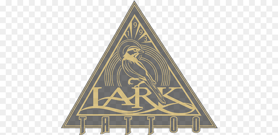 Tattoo Lark, Triangle, Animal, Bird, Logo Free Png Download