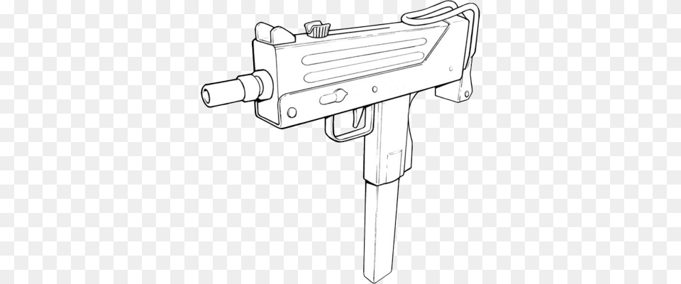 Tattoo Machine Drawing Go Back Gt Gallery For Gt Mac 11 Gun Cartoon, Machine Gun, Weapon, Gas Pump, Pump Png Image