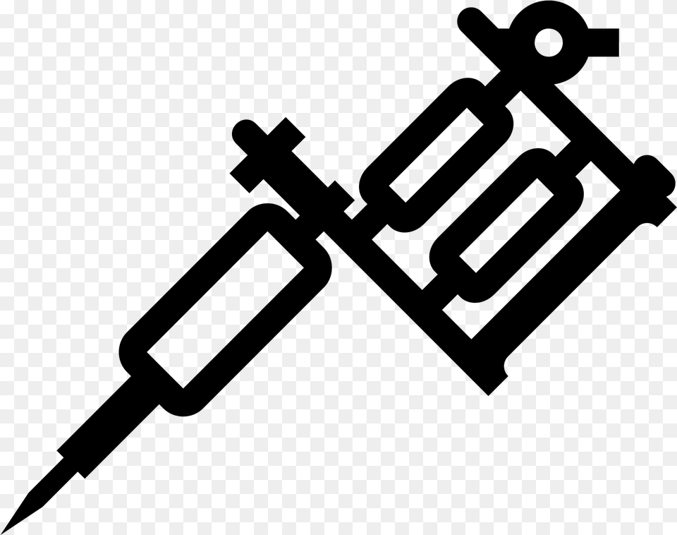 Tattoo Machine Icon, Gray Free Png