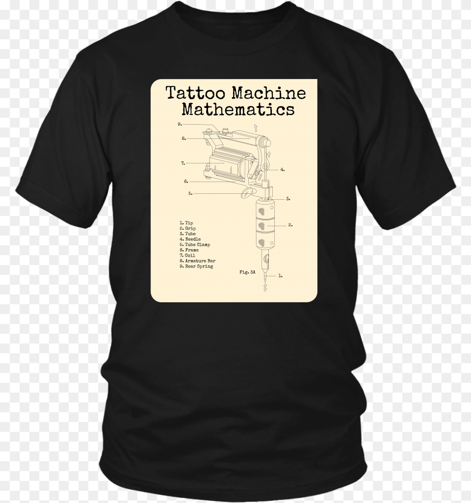 Tattoo Machine Mathematics T Shirt For Him Larry Bernandez T Shirt, Clothing, T-shirt Free Png