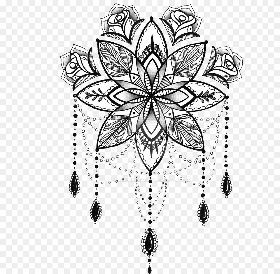 Tattoo Mandala Henna Drawing Hd Clipart Mandala Dream Catcher, Art, Floral Design, Graphics, Pattern Png Image
