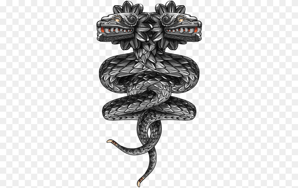 Tattoo Maya Quetzalcoatl Serpent Double Headed Civilization Dibujos De Quetzalcoatl Para Tatuar, Animal, Reptile, Snake Free Transparent Png