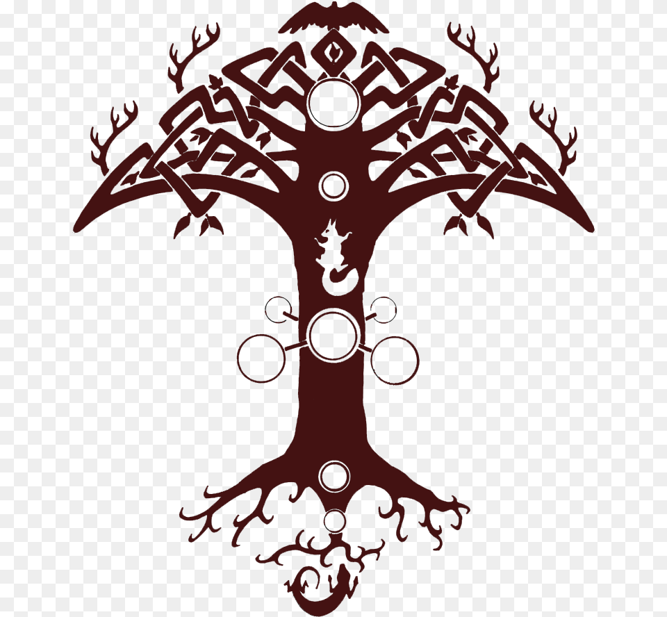 Tattoo Norse Norsemen Yggdrasil Nordic Mythology Clipart Norse Mythology Tattoos, Cross, Symbol, Emblem Free Transparent Png