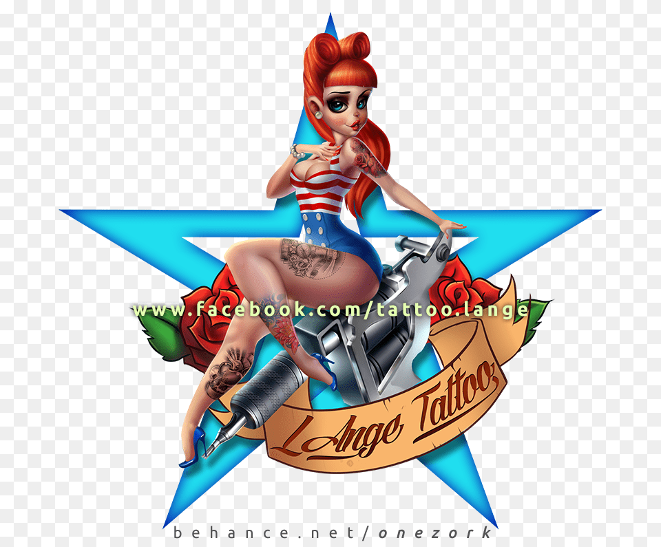 Tattoo Pinup, Book, Comics, Publication, Baby Png Image