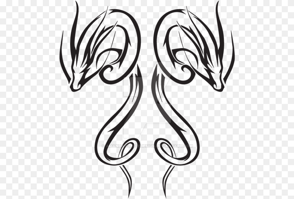 Tattoo Sketch Dragon Graphics Dragon Tribal Dragon Tattoo Transparent, Adult, Female, Person, Woman Free Png Download