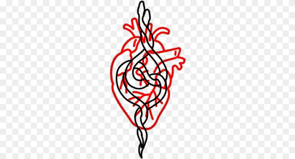 Tattoo Tattoos Heart Grunge Red Redgrunge Aesthetic Tattoo Aesthetic Dragon, Dynamite, Weapon, Knot Free Png