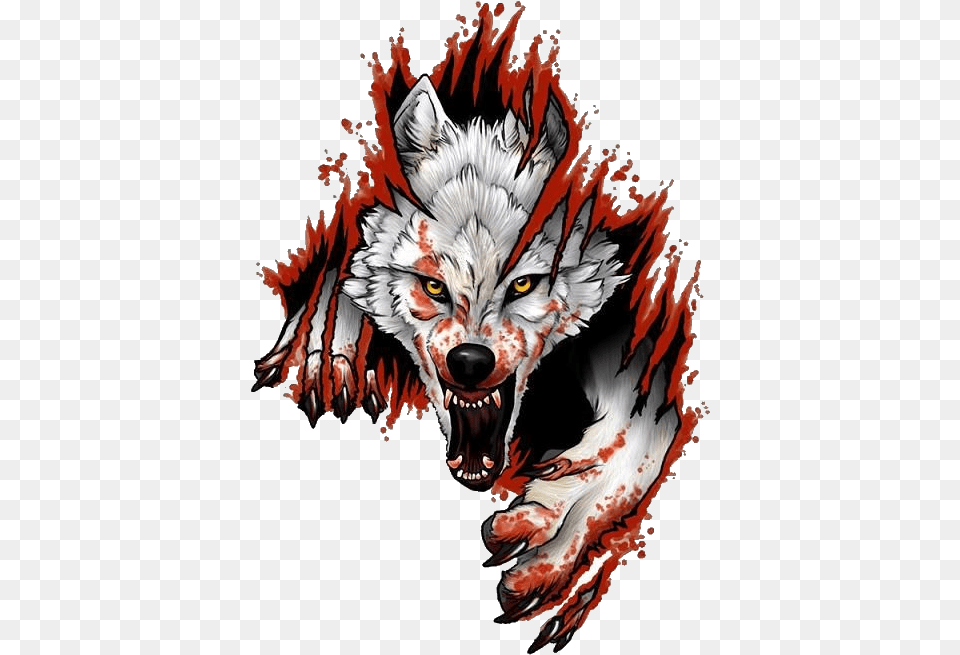 Tattoo Wolf Black Dog Sleeve Clipart Hd Clipart King Wolf Tatoo, Animal, Mammal Free Png