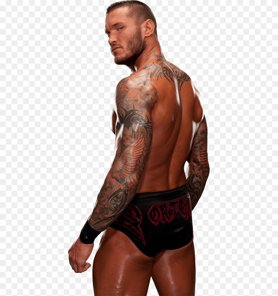 Tattoo Wwe Randy Orton, Back, Body Part, Skin, Person Png Image