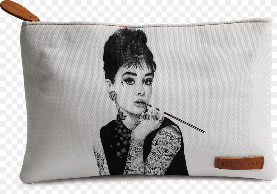 Tattooed Audrey Hepburn Print, Tattoo, Cushion, Skin, Person Free Png