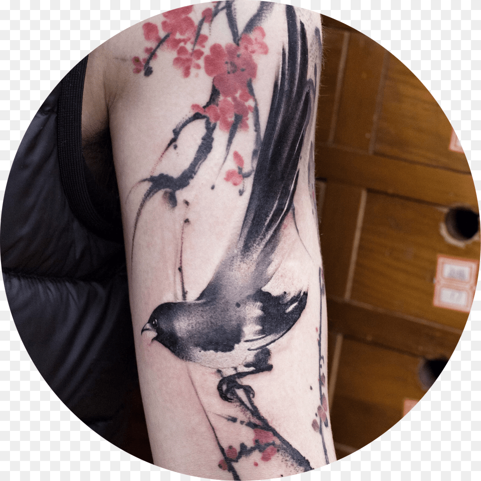 Tattoos Chinese Ink Painting Instagramchenjie Tattoo, Person, Skin Png Image