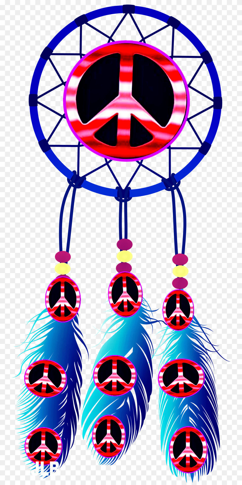 Tattoos Peace Dream Catcher, Light, Neon, Machine, Wheel Png Image