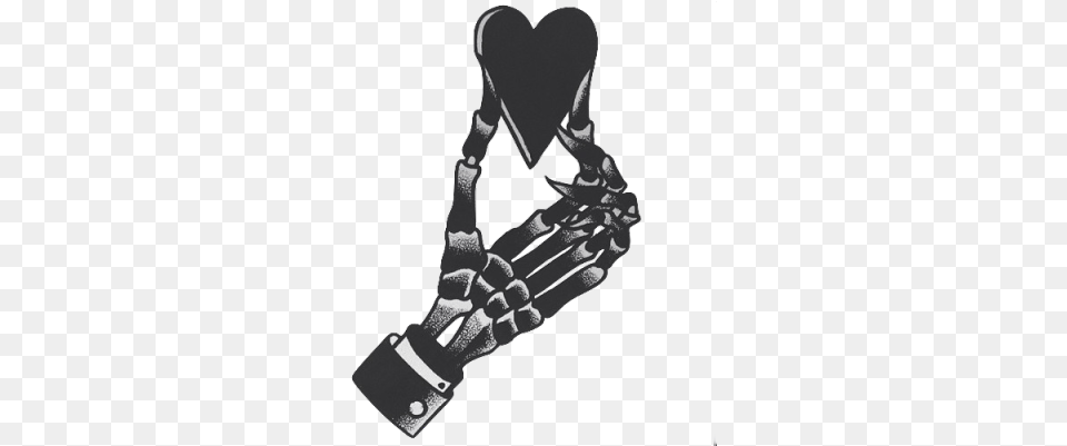 Tattoos Tumblr Skeleton Hand Holding Heart Tattoo, Clothing, Glove, Electronics, Hardware Png