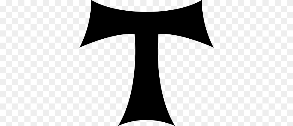 Tau Cross, Gray Png Image