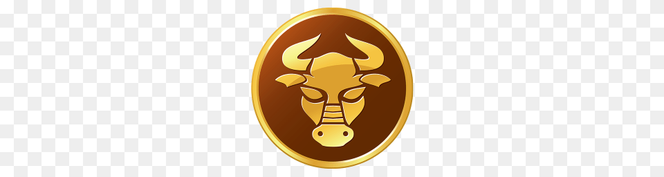 Taurus, Logo, Gold, Badge, Symbol Png