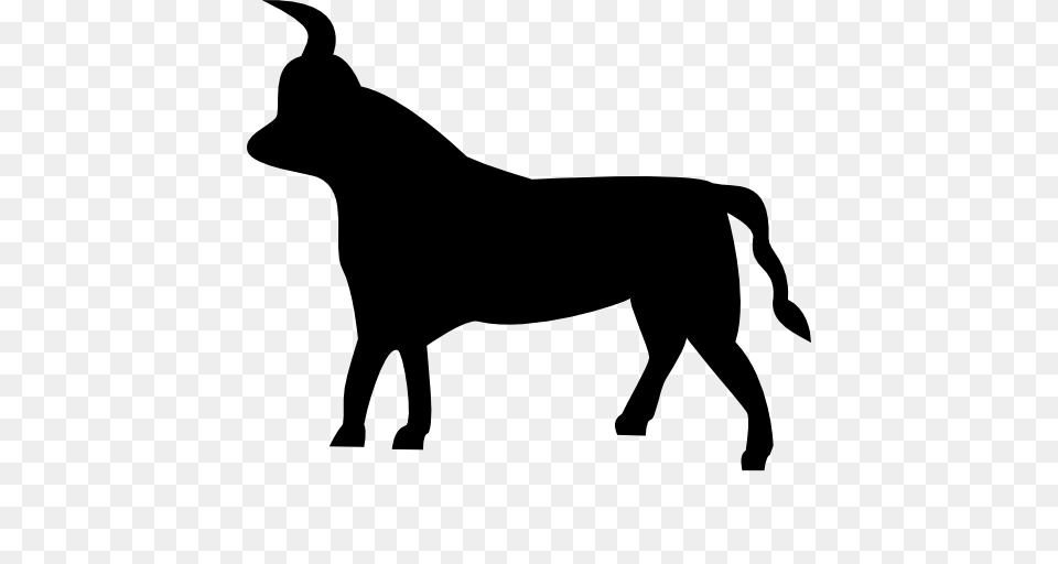Taurus, Silhouette, Stencil, Animal, Canine Png