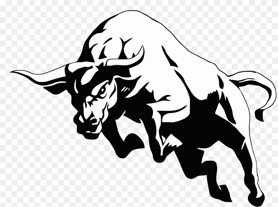 Taurus, Animal, Bull, Mammal, Stencil Free Png