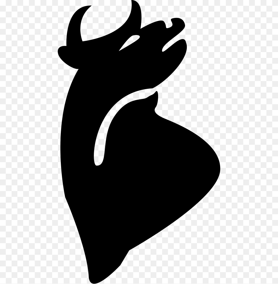 Taurus Astrological Sign Symbol, Silhouette, Stencil, Animal, Fish Free Png Download