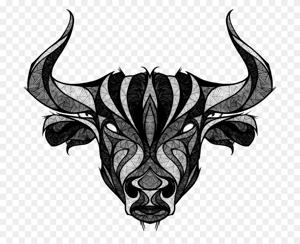 Taurus Clipart Bull Horn, Silhouette Free Png