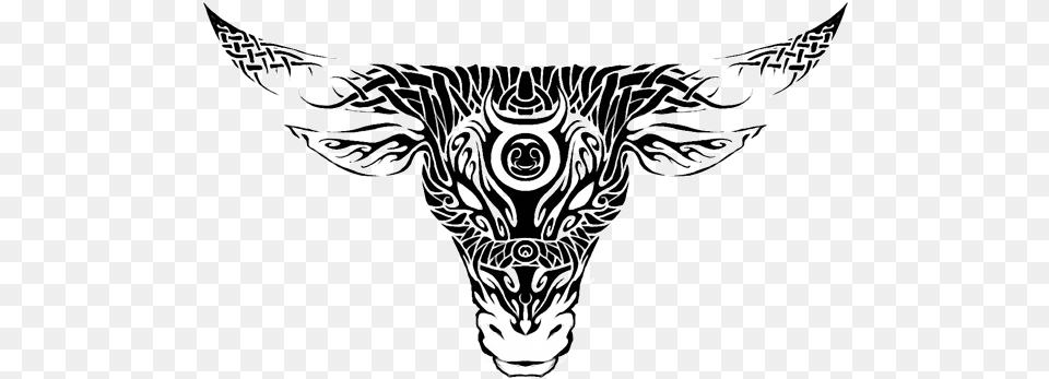Taurus Image Tribal Taurus Tattoos, Art, Emblem, Symbol, Drawing Free Transparent Png