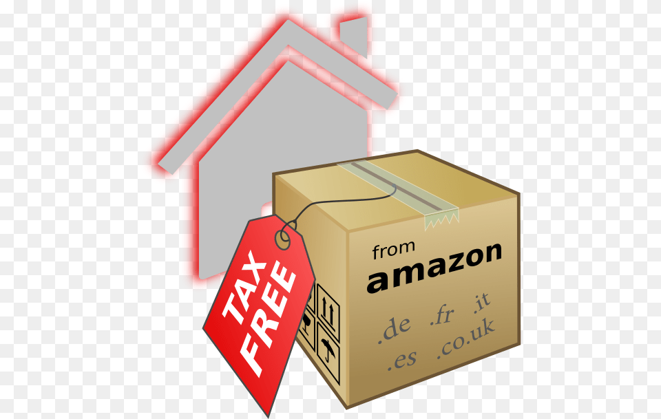 Tax Shopping On Amazon Carton, Box, Cardboard, Package, Package Delivery Free Png